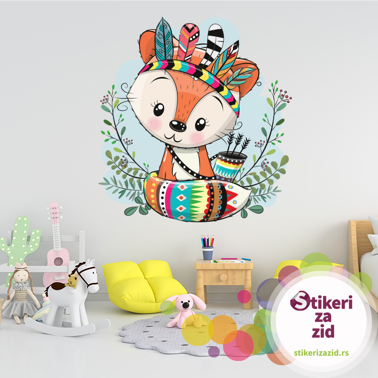 Stiker Lija indijanka