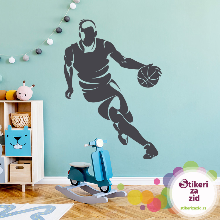 Stiker nalepnica Košarkaš 1